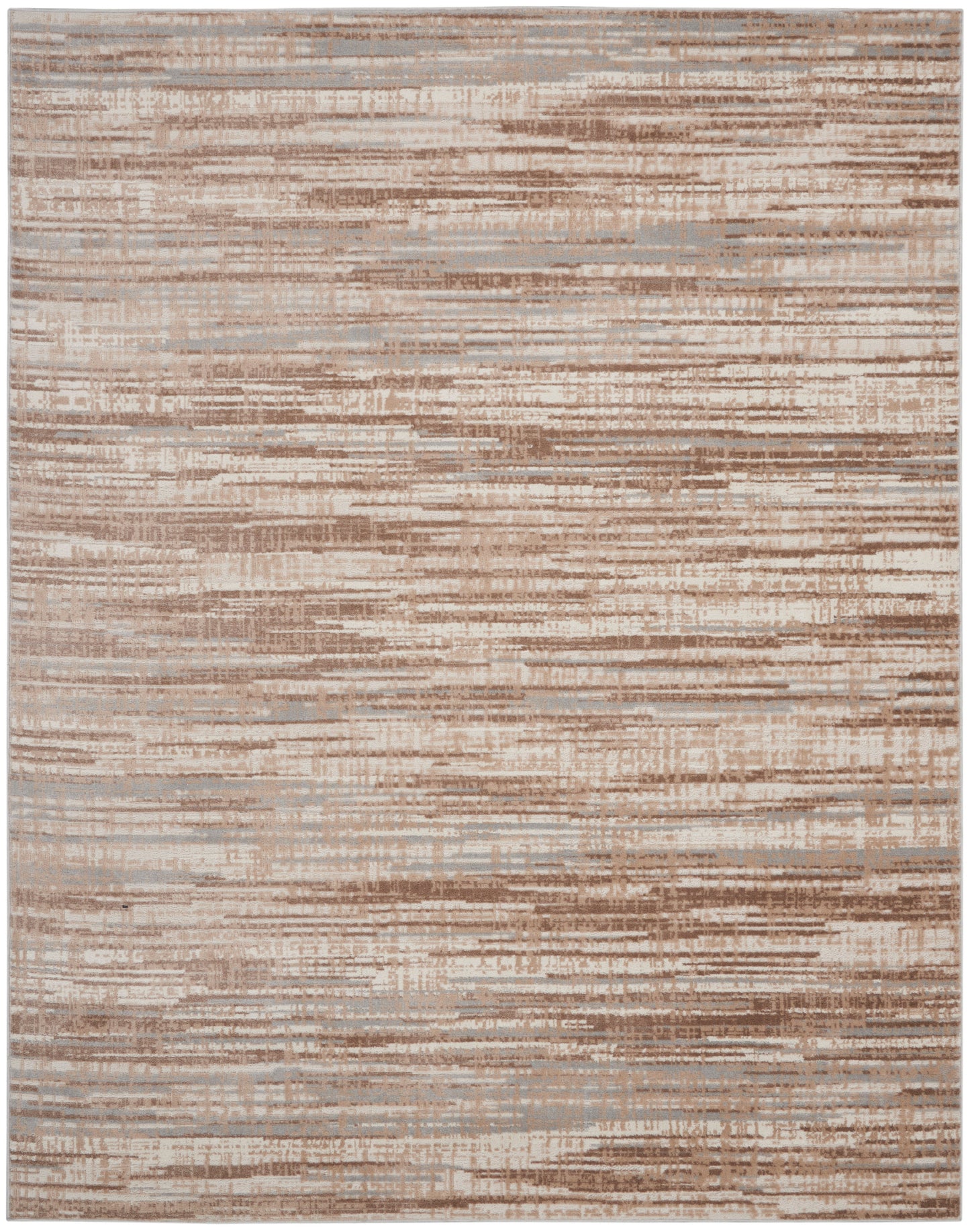 Nourison Home Elation ETN01 Ivory Grey Contemporary Power-loomed Rug
