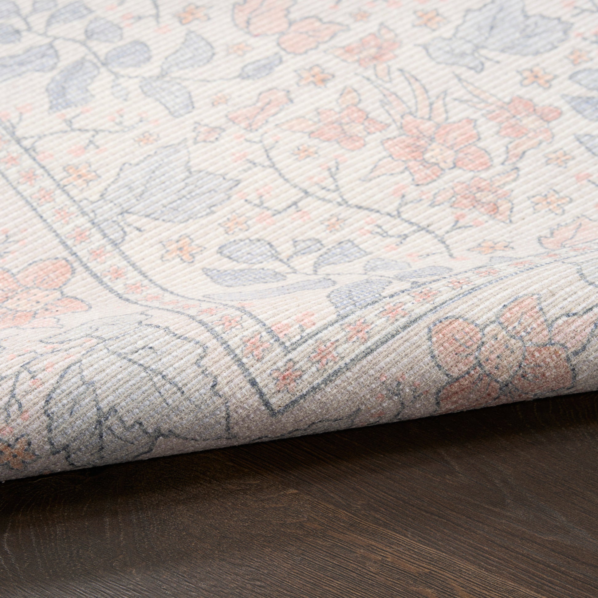 Nourison Home Botanical Washables  Ivory Multicolor  Contemporary