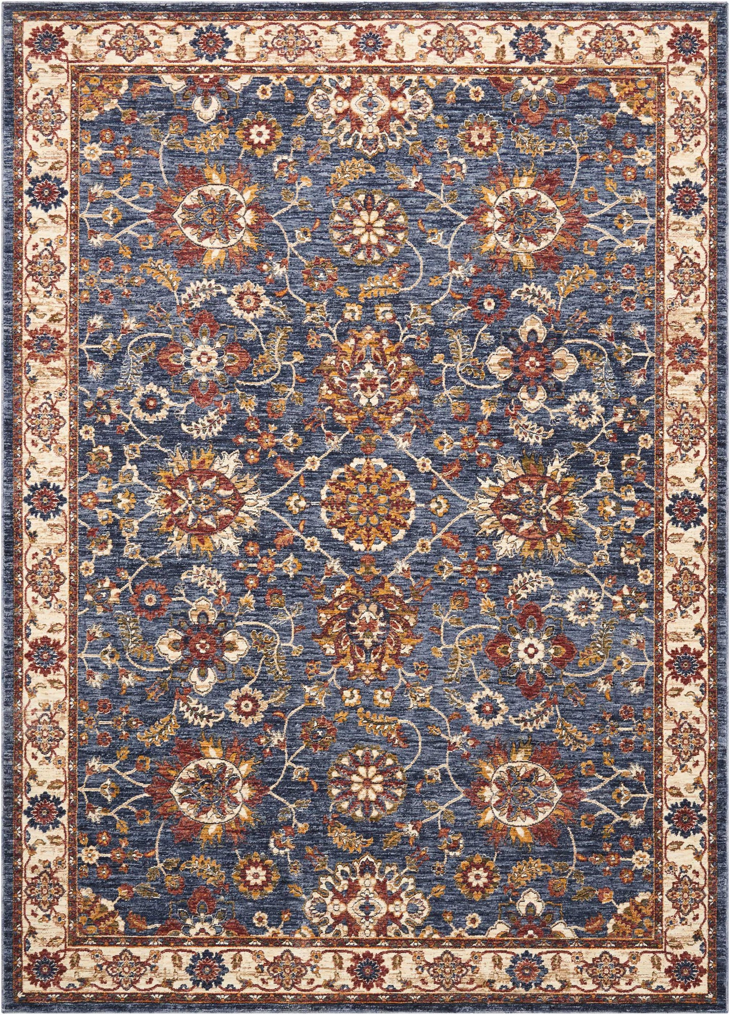 Nourison Home Lagos LAG04 Blue Traditional Power-loomed Rug