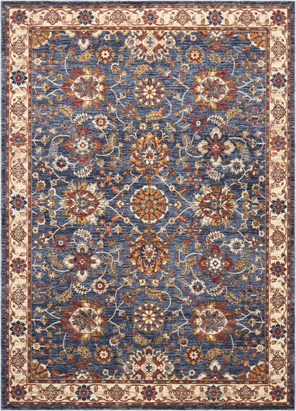 Nourison Home Lagos LAG04 Blue Traditional Power-loomed Rug