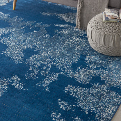 Nourison Home Etchings  Blue  Contemporary