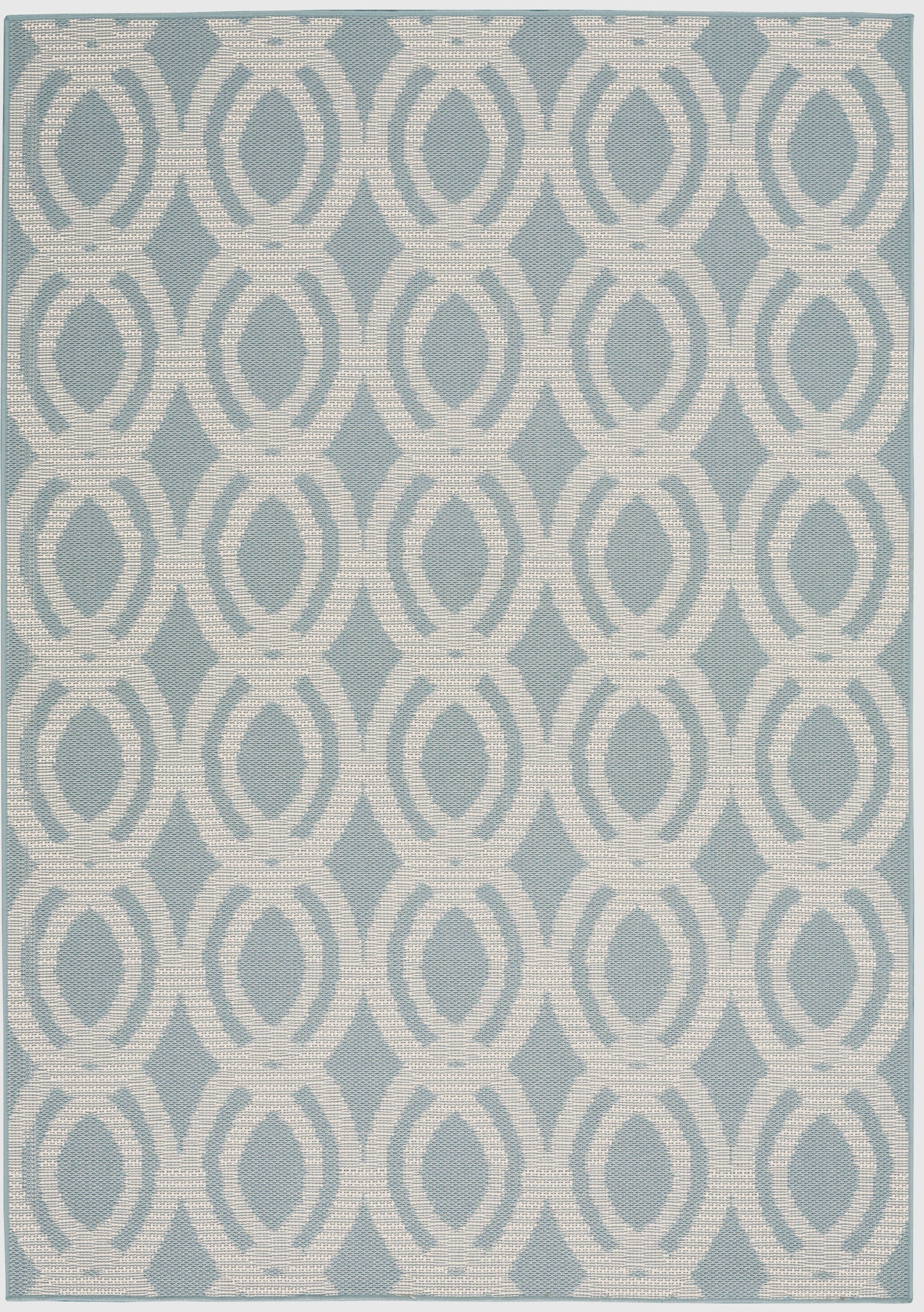 Nourison Home Aruba  Light Blue Cream  Contemporary