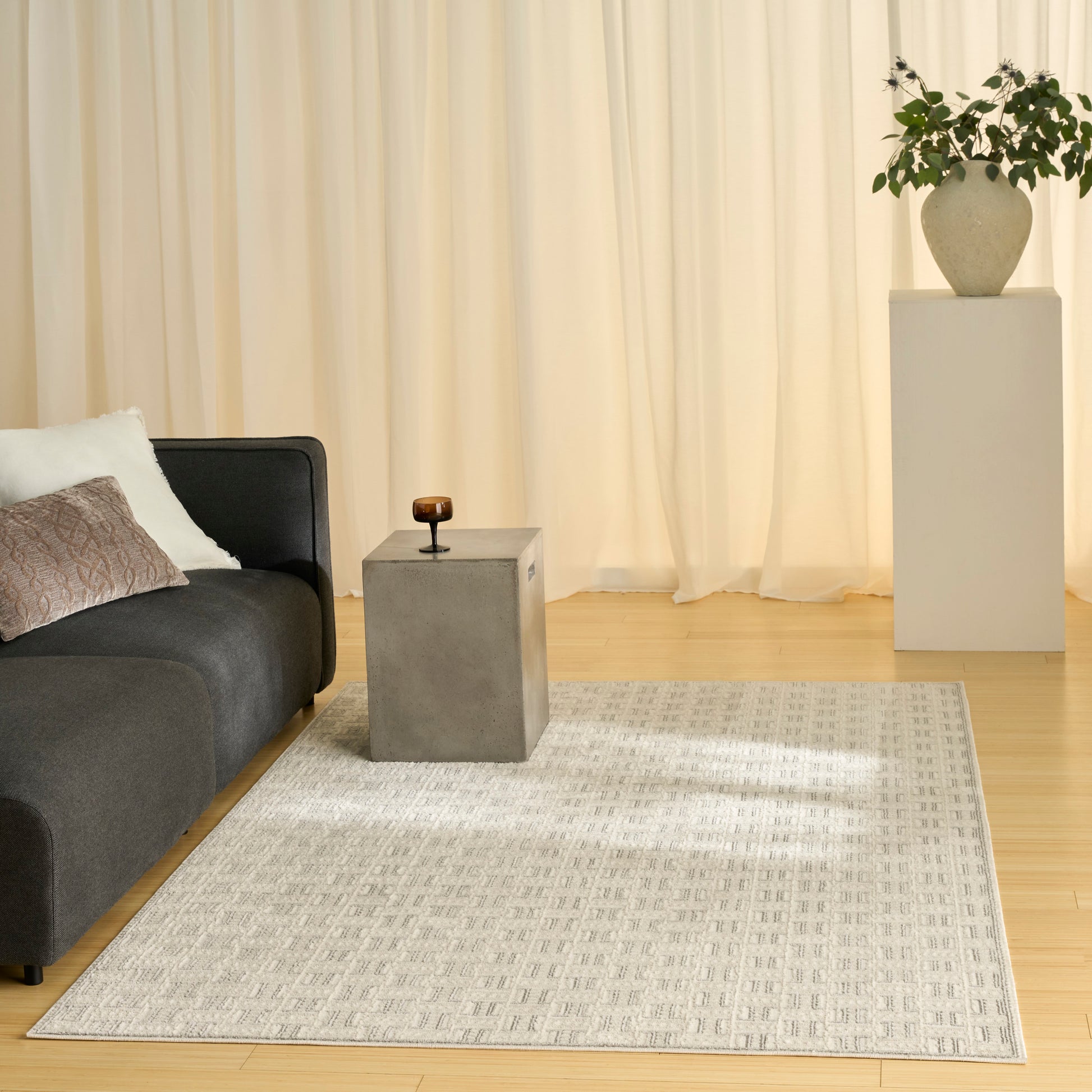 Nourison Home Nordic  Ivory Grey  Contemporary