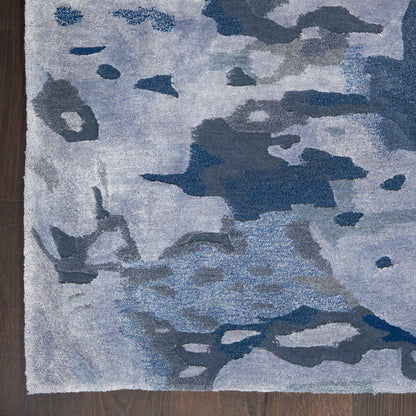 Nourison Home Prismatic  Blue  Contemporary