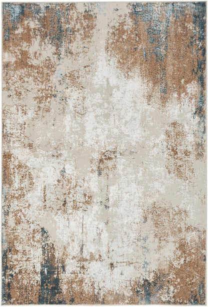 Nourison Home Glitz GLZ06 Taupe Multicolor Contemporary Power-loomed Rug