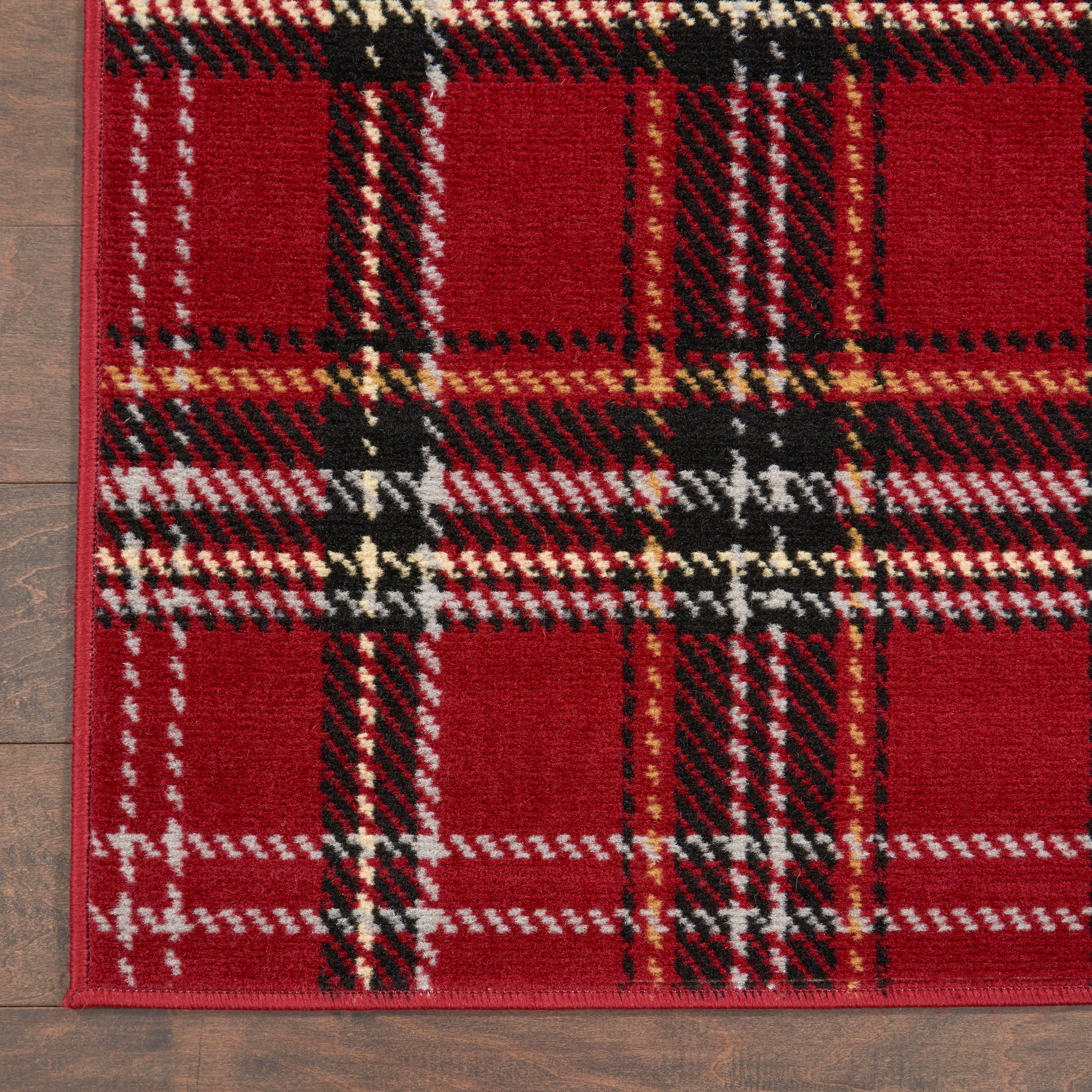 Nourison Home Grafix  Red  Contemporary
