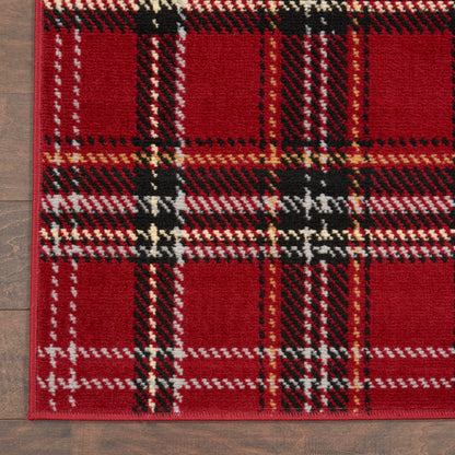 Nourison Home Grafix  Red  Contemporary