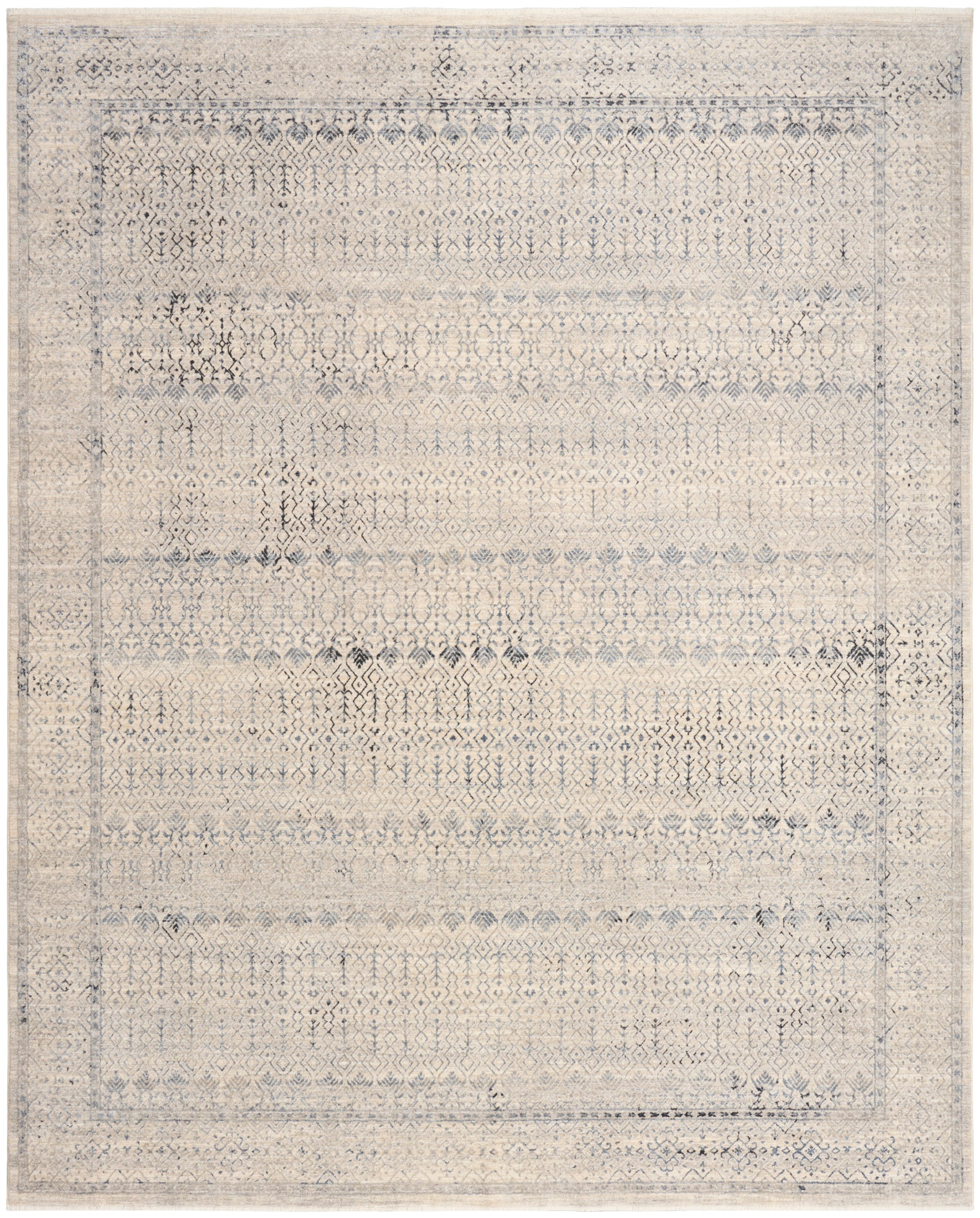 Nourison Home Sultana  Ivory Blue  Traditional