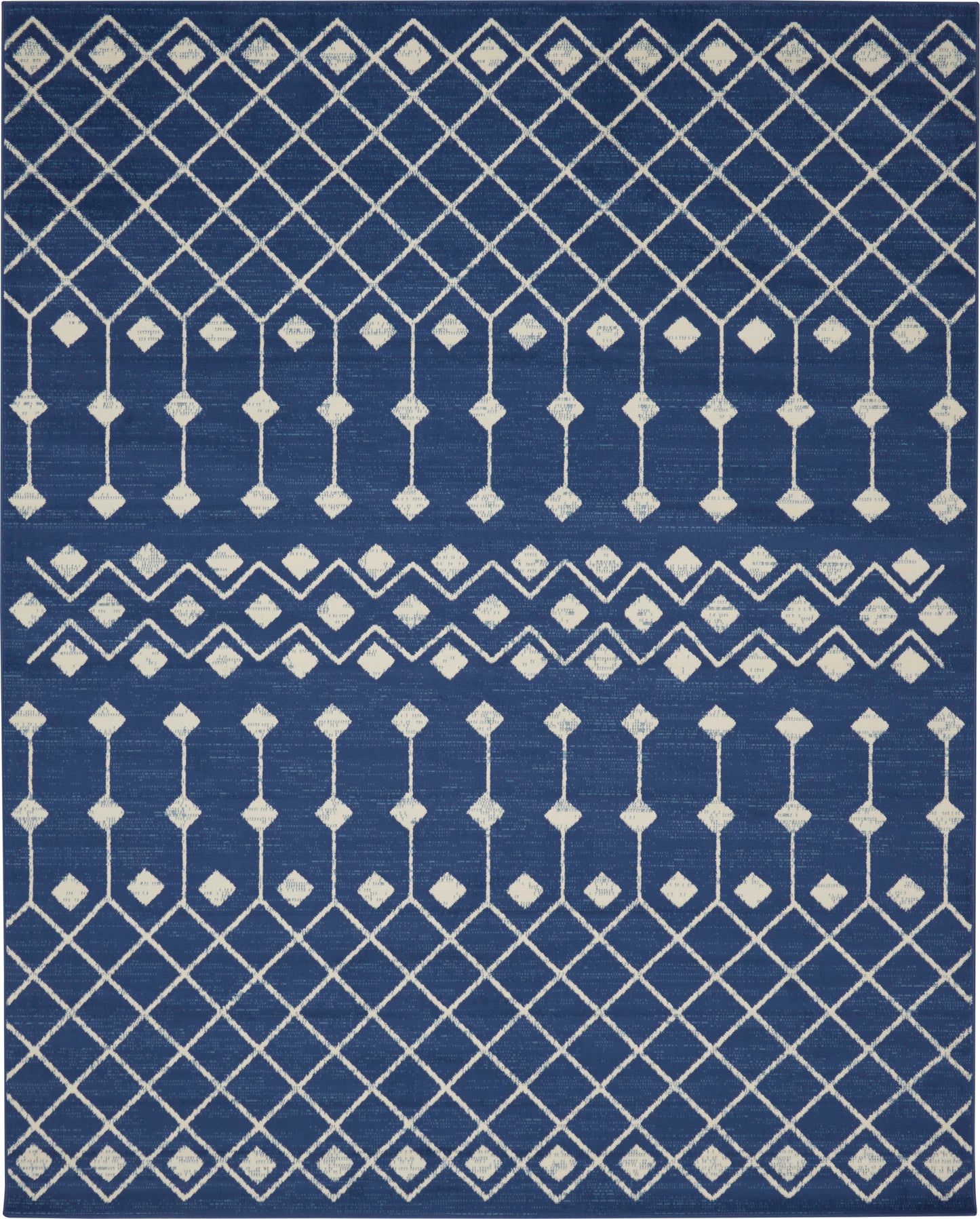 Nourison Home Grafix GRF37 Navy Transitional Power-loomed Rug