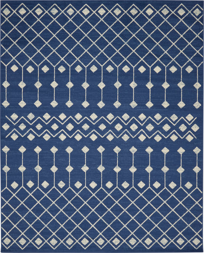Nourison Home Grafix GRF37 Navy Transitional Power-loomed Rug