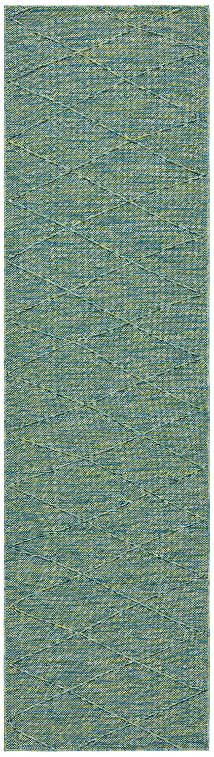 Nourison Home Washable Solutions WSL01 Blue Green Contemporary Power-loomed Rug