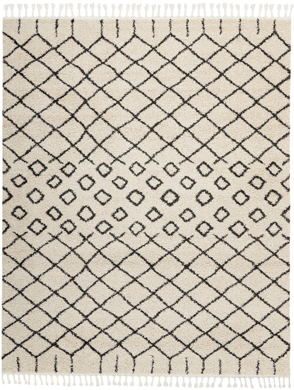 Nourison Home Moroccan Shag  Cream  Transitional