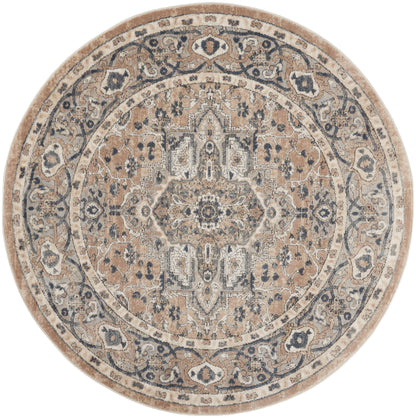 Nourison Home Quarry QUA05 Beige Grey Transitional Power-loomed Rugs