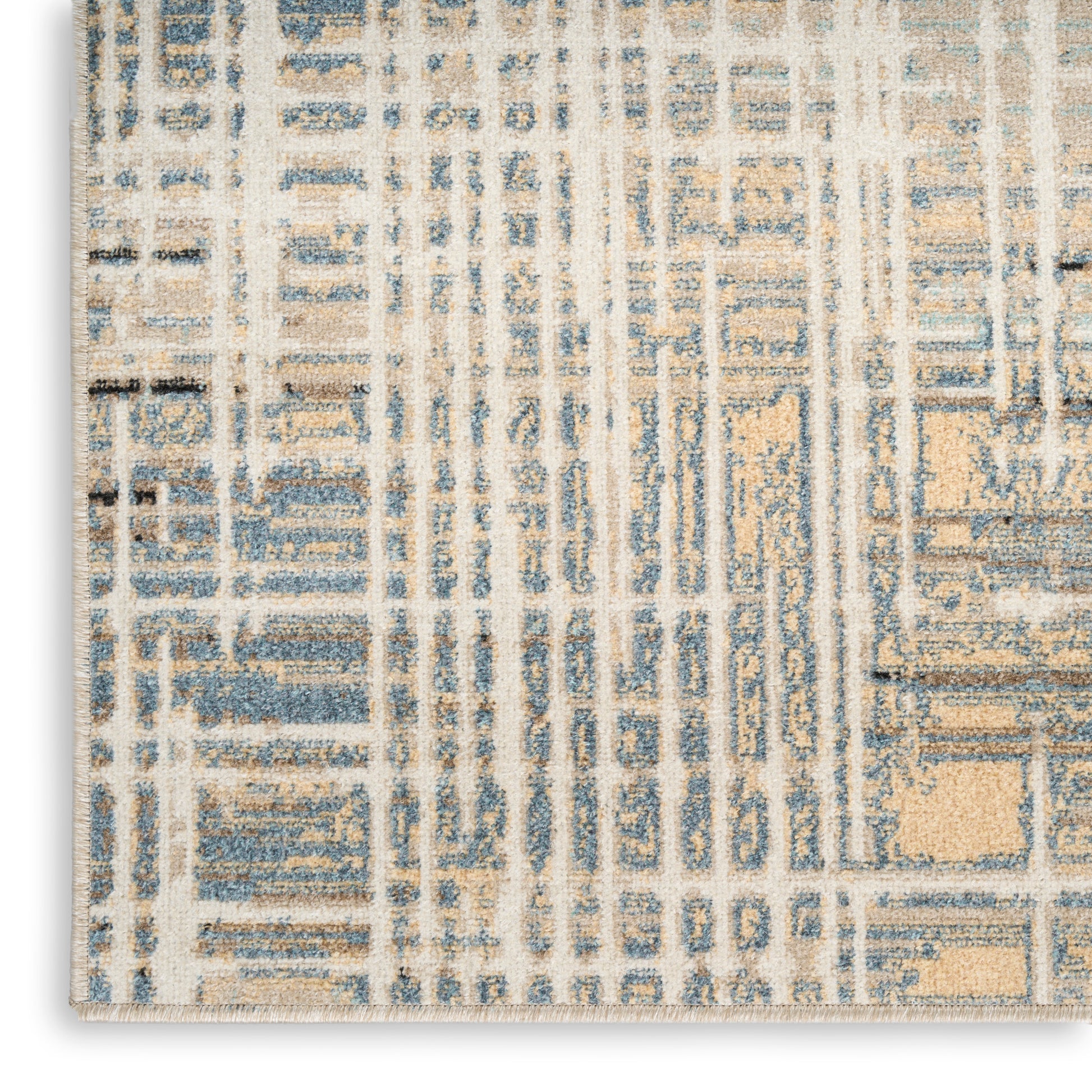 Nourison Home Washable Decor  Ivory Blue  Contemporary