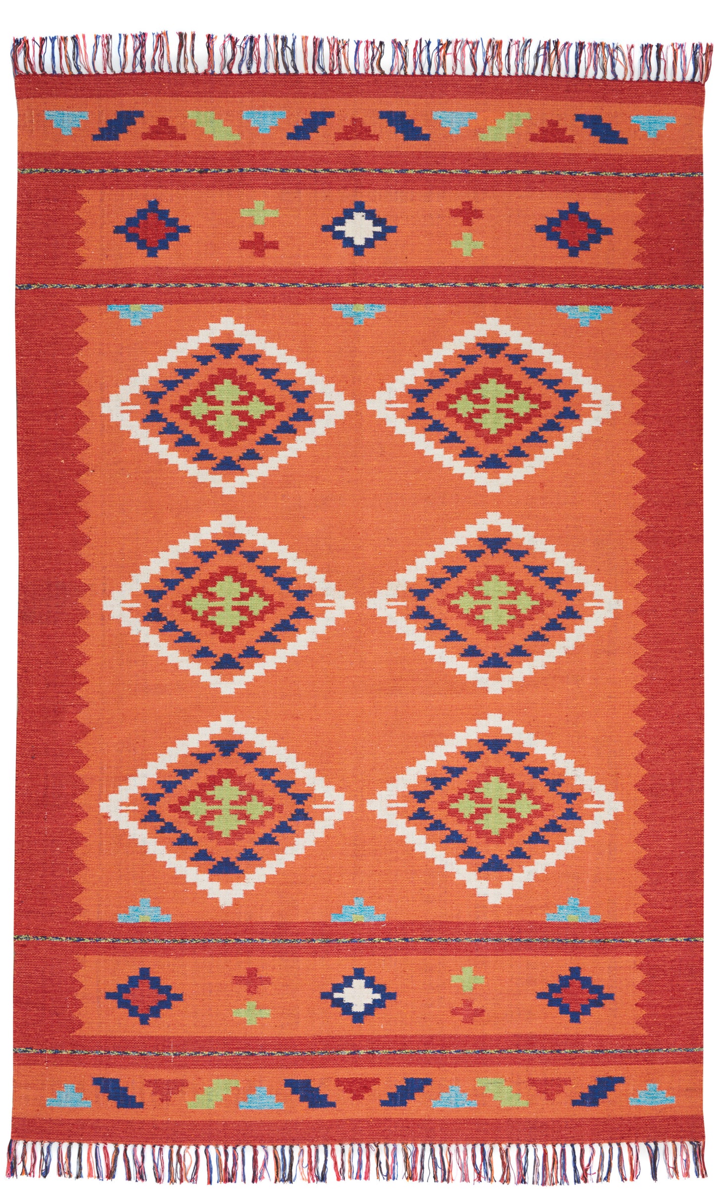 Nourison Home Baja  Orange Red  Transitional