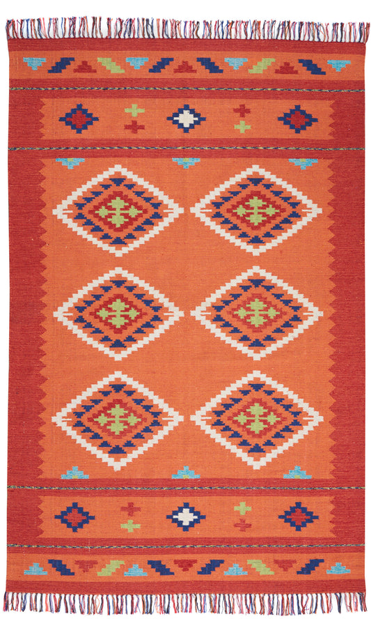 Nourison Home Baja  Orange Red  Transitional