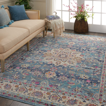 Nourison Home Vintage Kashan  Blue  Traditional