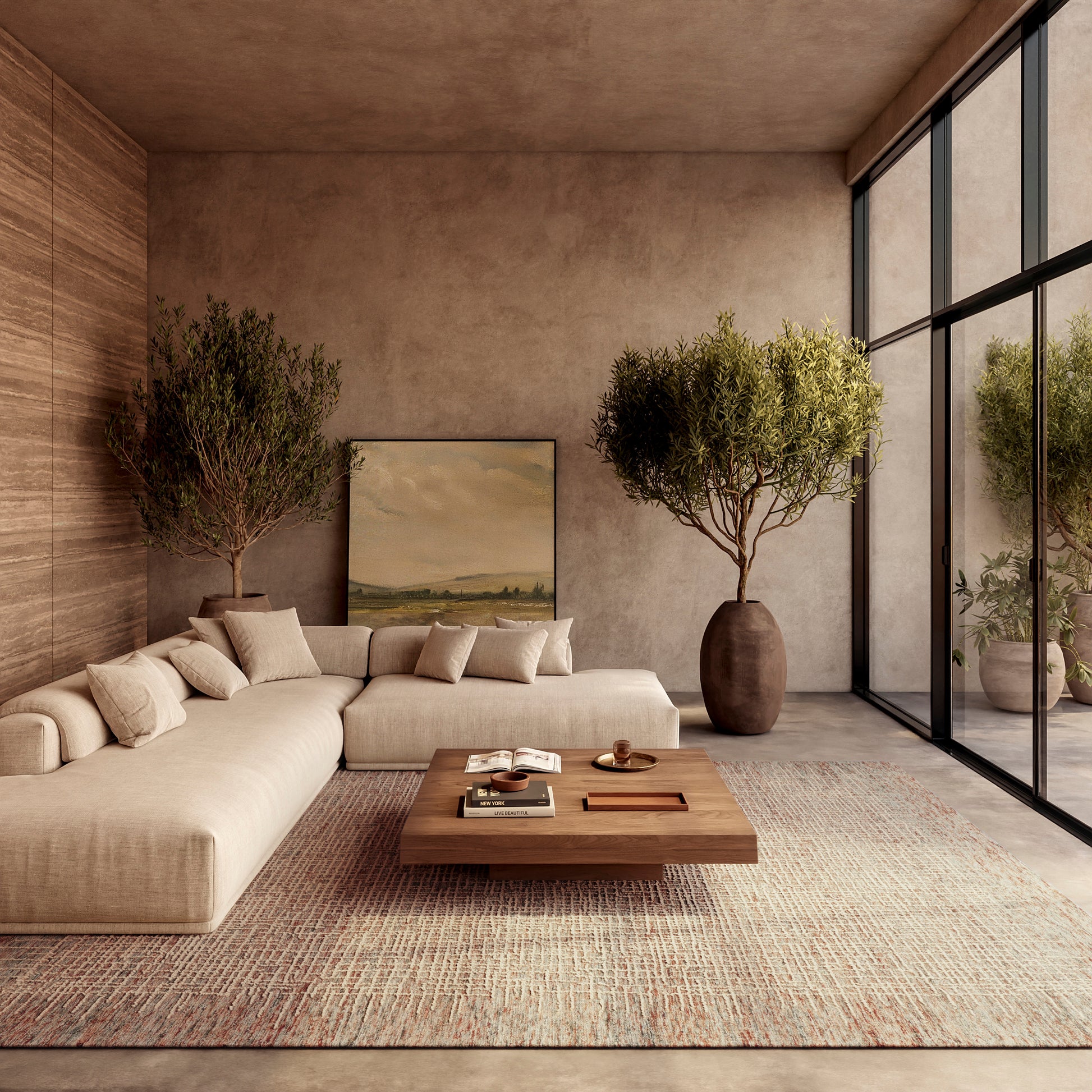 Nourison Home Colorado  Beige Multicolor  Contemporary