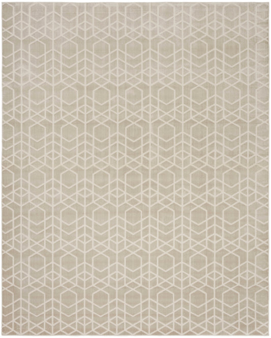 Nourison Home Washable Charm  Silver Ivory  Contemporary
