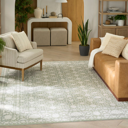 Nourison Home Grace  Sage  Traditional