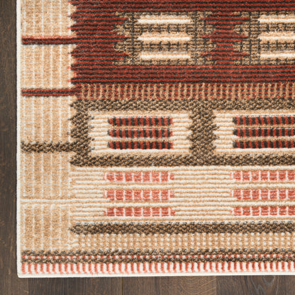 Nourison Home Nordic  Rust  Contemporary