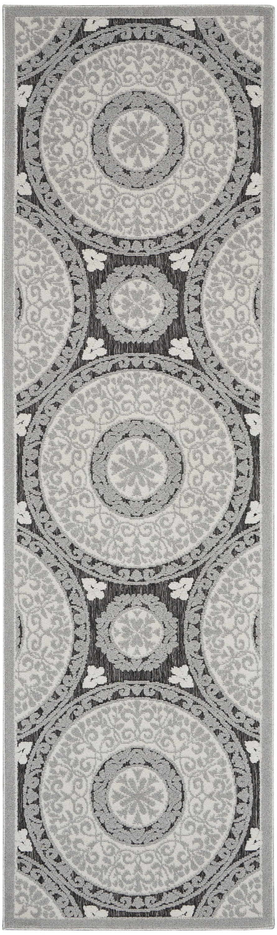 Nourison Home Key Largo KLG03 Grey Contemporary Power-loomed Rugs