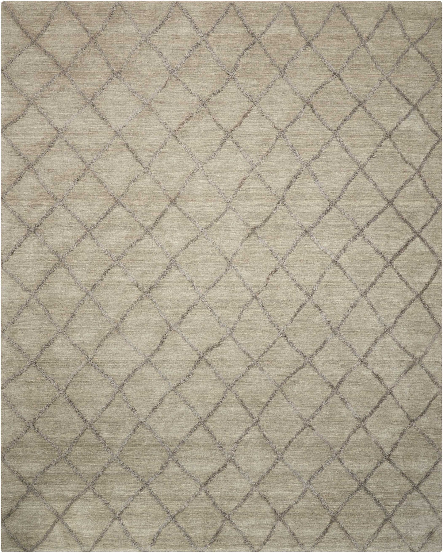 Nourison Home Lunette LNT01 Silver Transitional Tufted Rug
