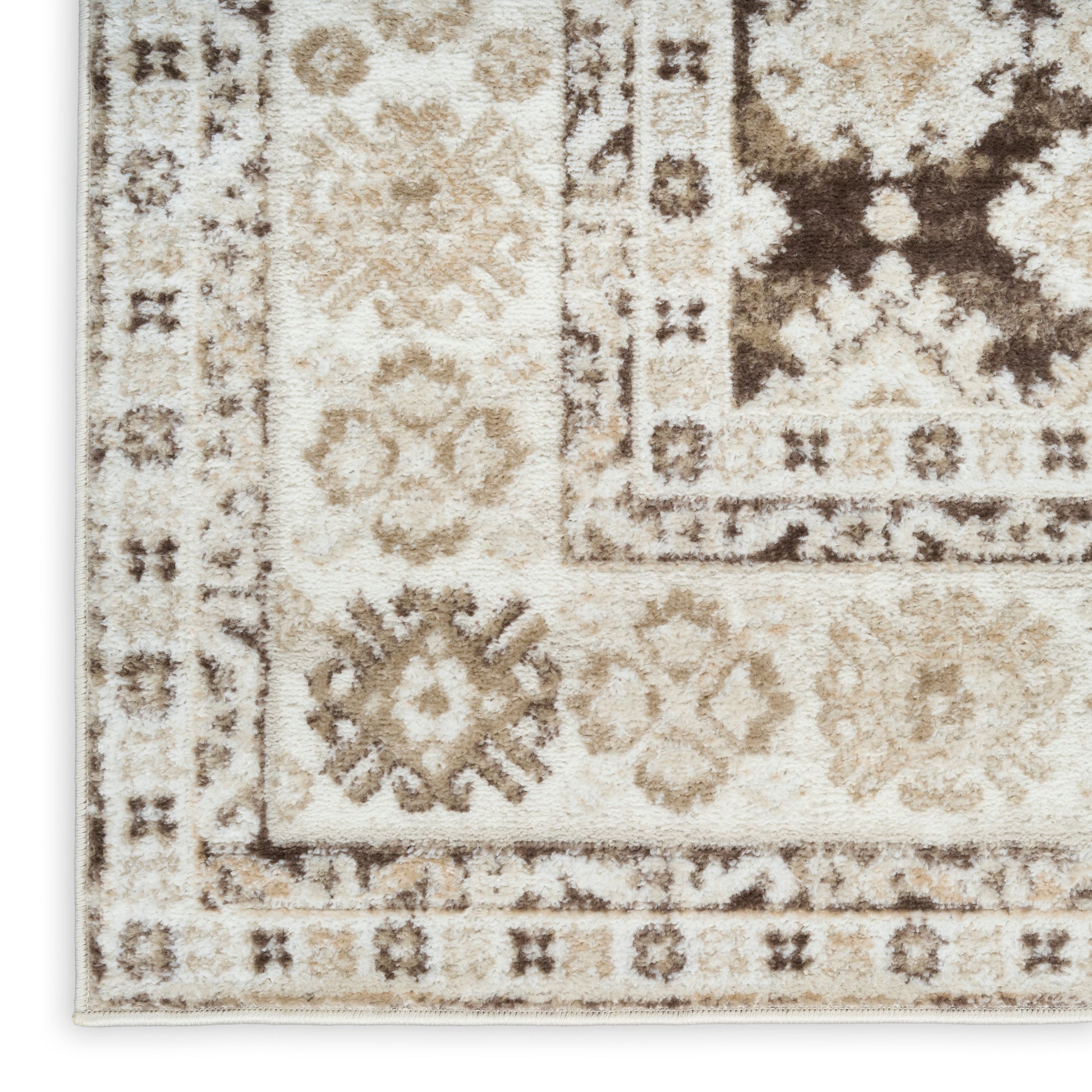 Nourison Home Dekor  Ivory Brown  Traditional