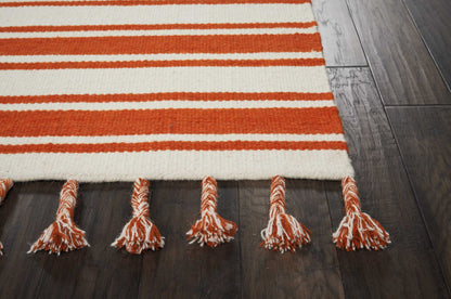 Nourison Home Rio Vista  Ivory Orange  Contemporary