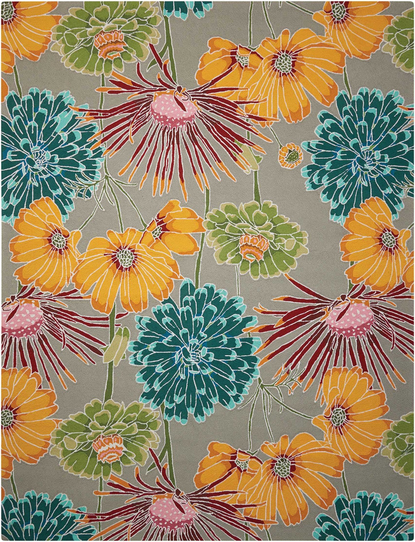 Nourison Home Fantasy  Grey  Contemporary