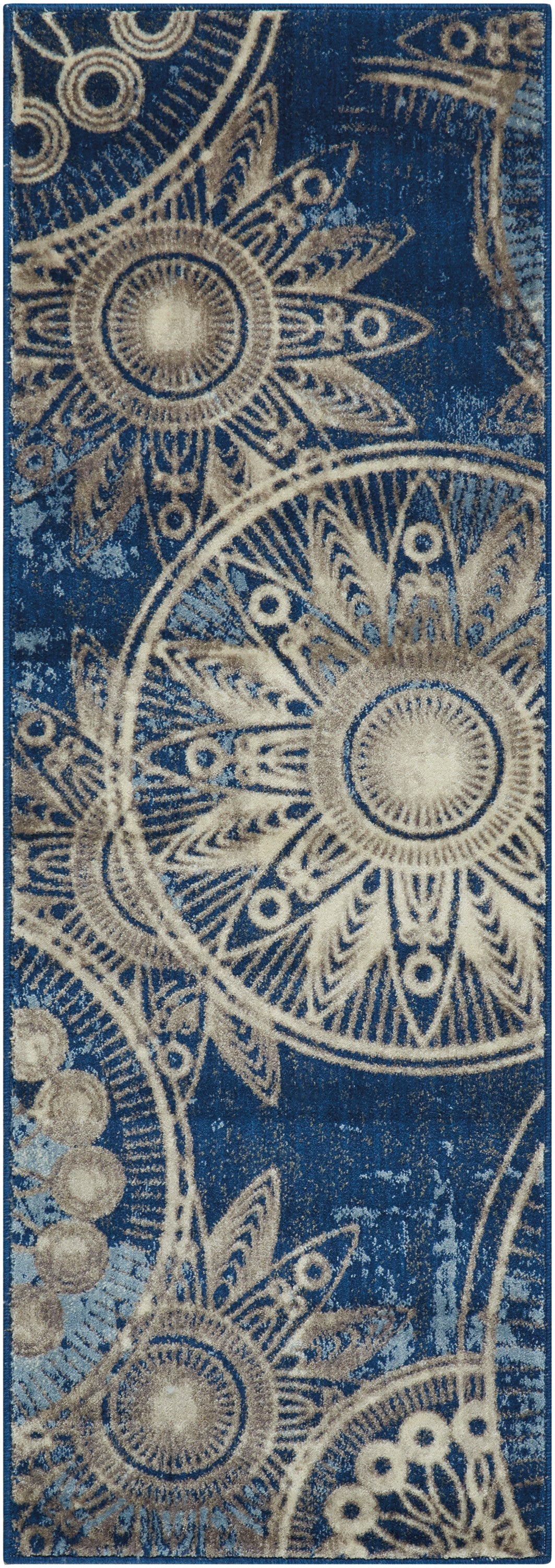 Nourison Home Somerset ST764 Denim Contemporary Power-loomed Rug