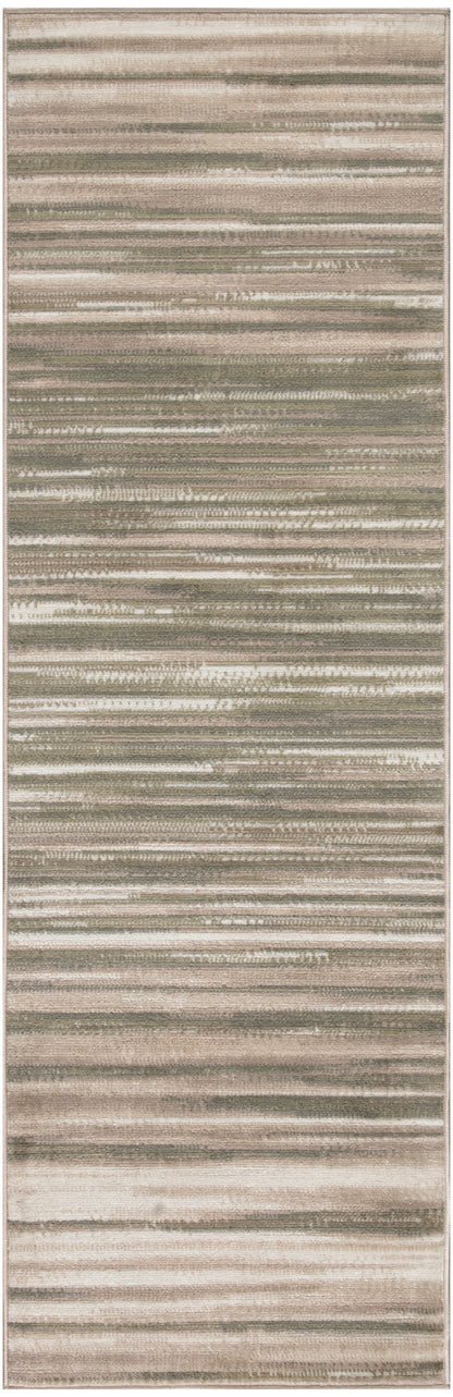 Nourison Home Jubilant JUB04 Green Ivory Contemporary Power-loomed Rug