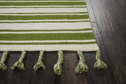 Nourison Home Rio Vista  Ivory Green  Contemporary