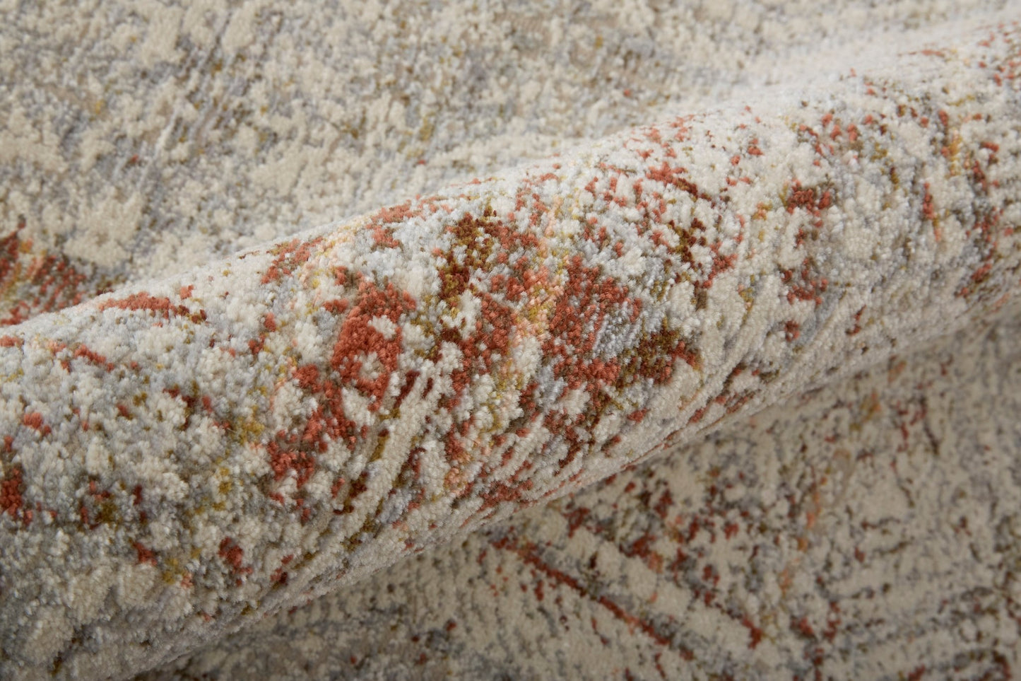 Feizy Kaia 39GKF Gray Rust Transitional/Casual/Vintage Machine Woven Rug - Rugs - Feizy - Atlanta Designer Rugs