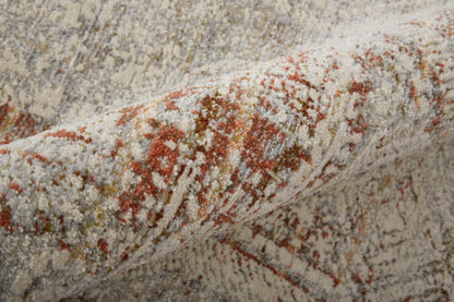 Feizy Kaia 39GKF Gray Rust Transitional/Casual/Vintage Machine Woven Rug - Rugs - Feizy - Atlanta Designer Rugs