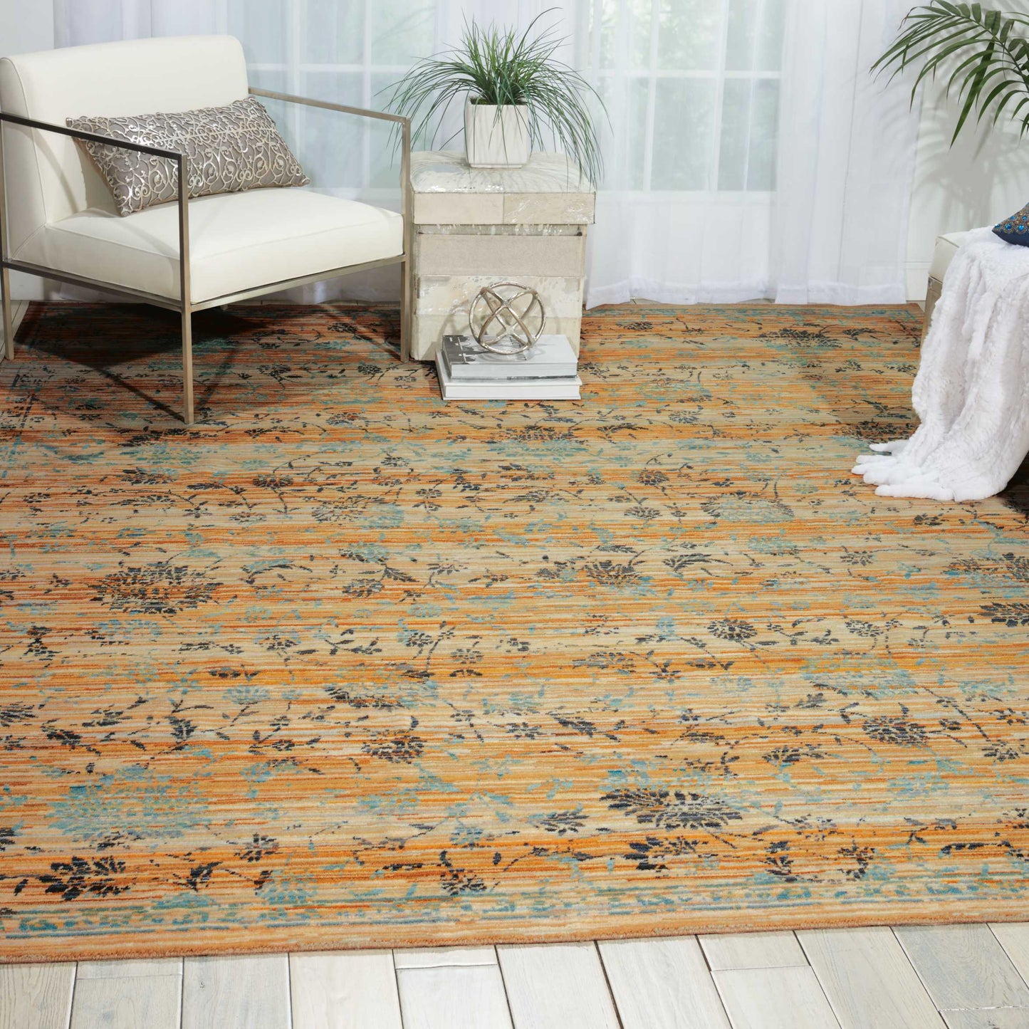 Nourison Home Rhapsody  Caramel Cream  Transitional