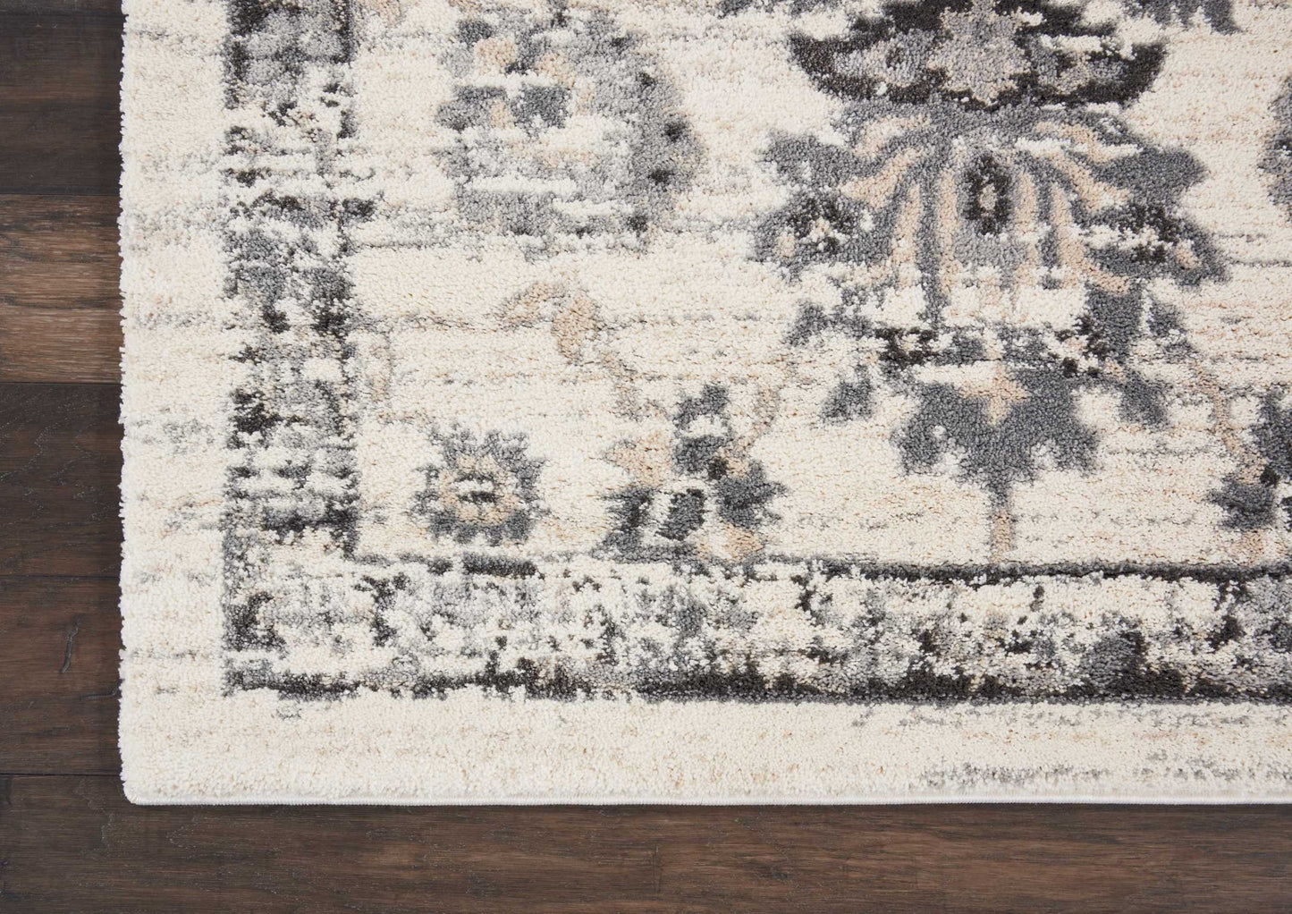 Nourison Home Fusion  Cream Grey  Traditional