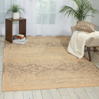 Nourison Home Silk Elements  Beige  Traditional