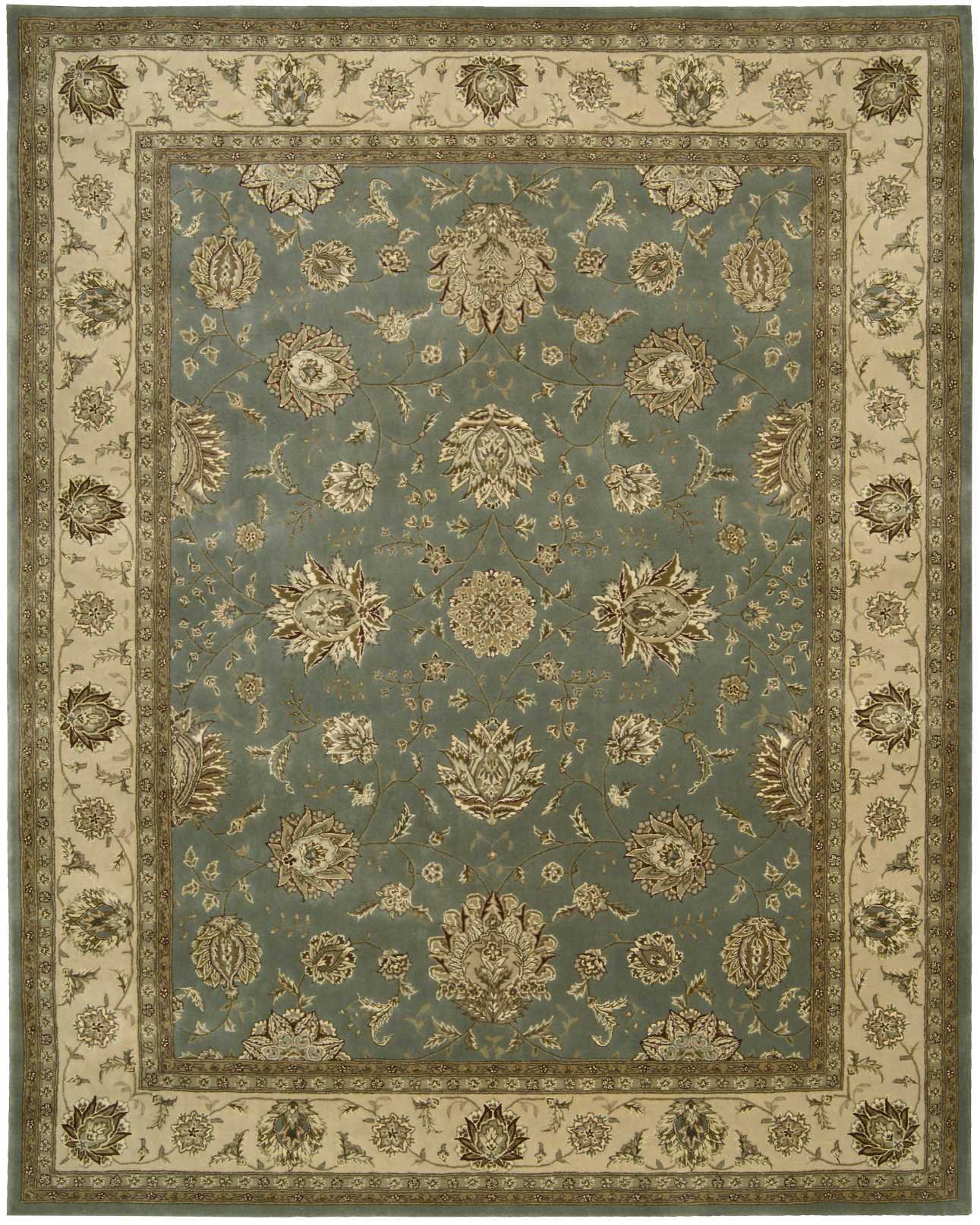 Nourison Home Nourison 2000 2210 Blue Traditional Tufted Rug