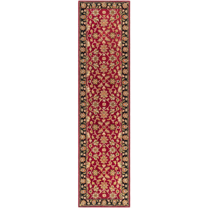 Surya Crowne CRN-6013 Burgandy Traditional Tufted Rug