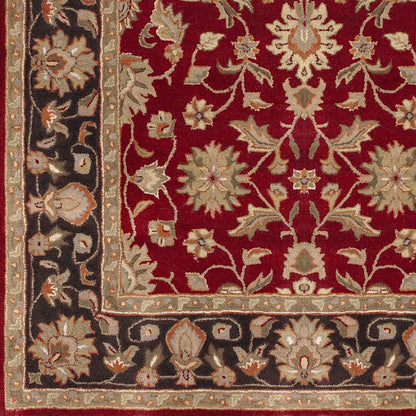 Surya Crowne CRN-6013 Burgandy Traditional Tufted Rug