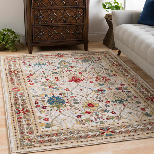 Surya Crafty CRT-2311 Burgandy Traditional Machinemade Rug