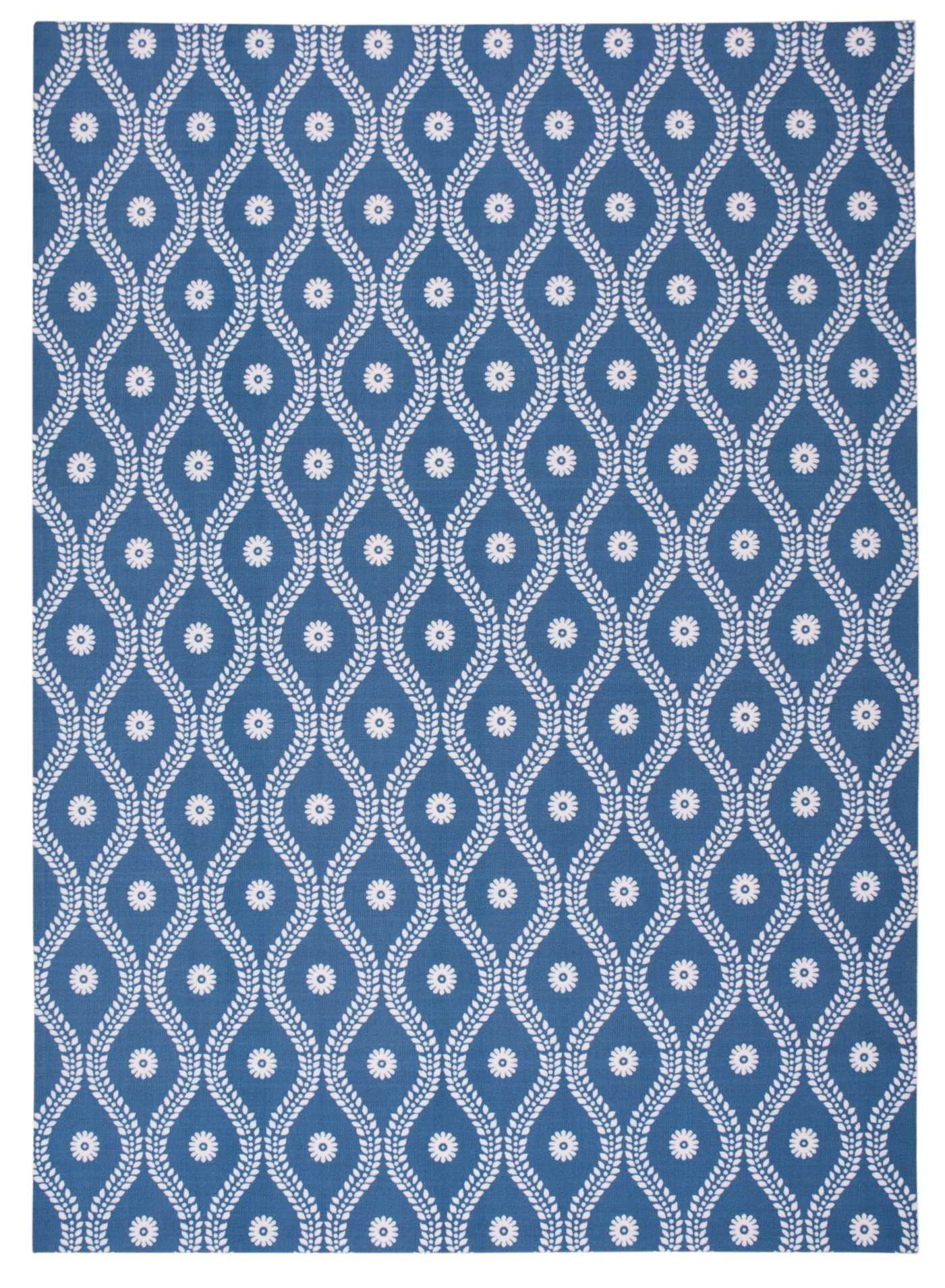 Nourison Home Home & Garden RS085 Navy Transitional Power-loomed Rug