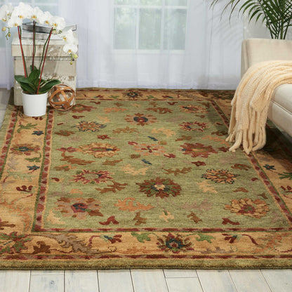 Nourison Home Tahoe  Green  Traditional