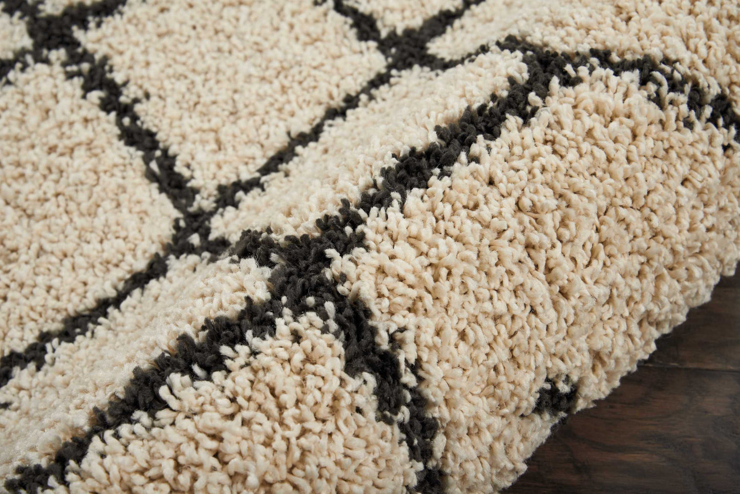 Nourison Home Moroccan Shag  Cream  Transitional