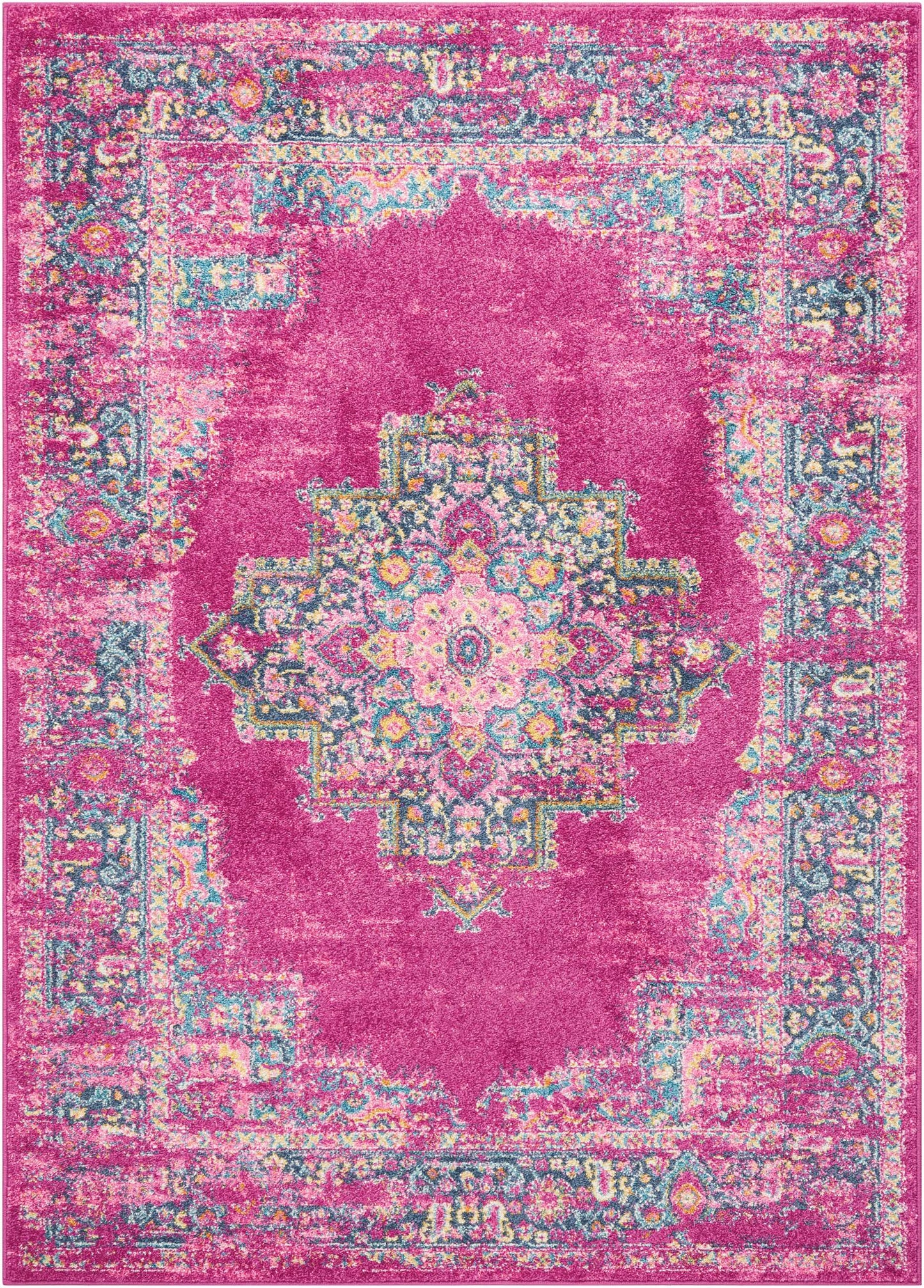 Nourison Home Passion PSN03 Fuchsia Transitional Power-loomed Rugs