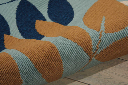 Nourison Home Caribbean  Blue  Contemporary