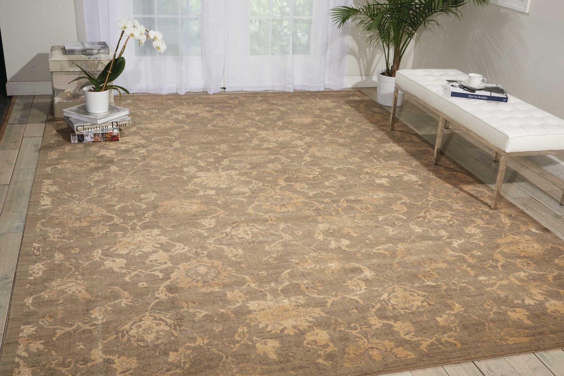 Nourison Home Silken Allure  Moss  Transitional