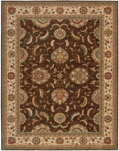Nourison Home Living Treasures LI04 Brown Traditional Loom-woven Rug