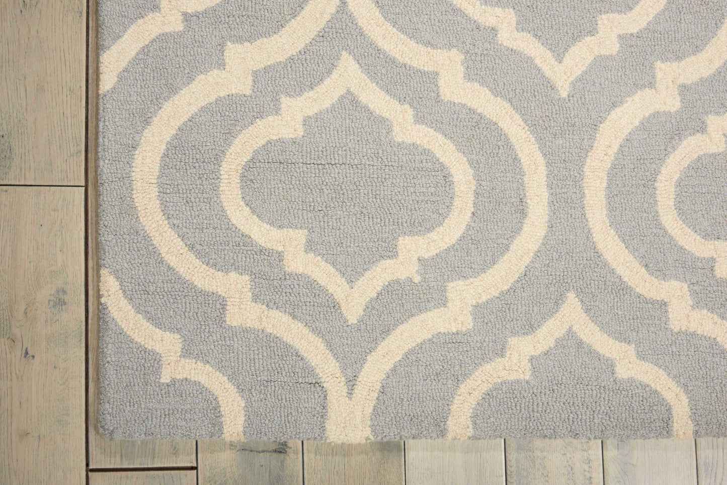 Nourison Home Linear  Light Blue  Transitional